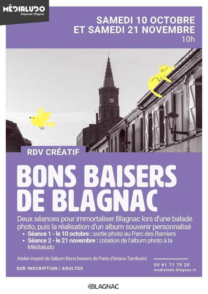 Ateliers créatifs "Bons baisers de Blagnac" - Samedi 10 octobre