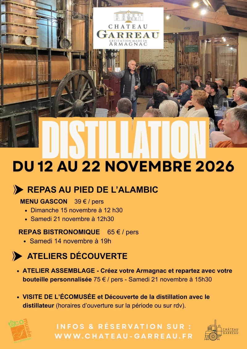Déjeuner gascon au pied de l'alambic