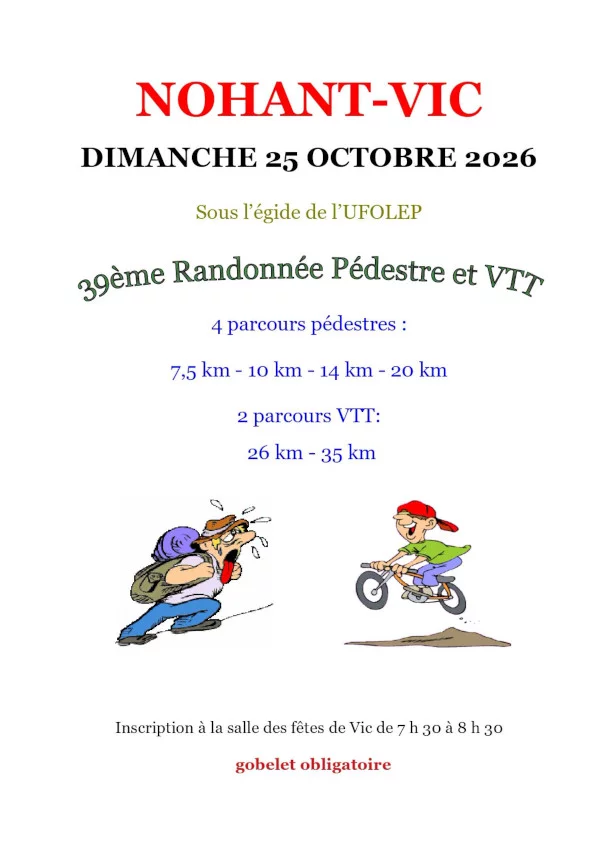 Randonnée pédestre et VTT