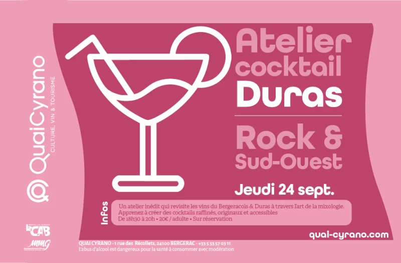 Atelier cocktail | Duras : Rock & Sud-Ouest
