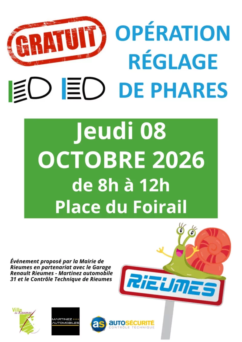 OPÉRATION RÉGLAGE DE PHARES