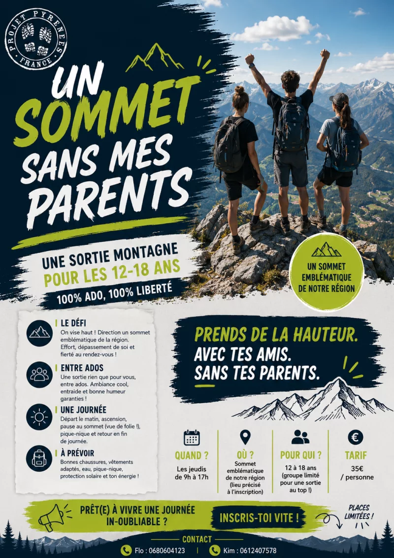 UN SOMMET SANS MES PARENTS