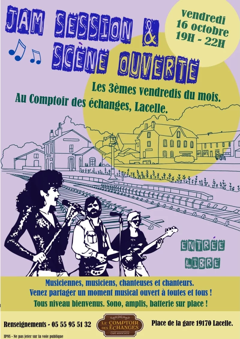 Le Comptoir des Echanges : Jam session & scène ouverte