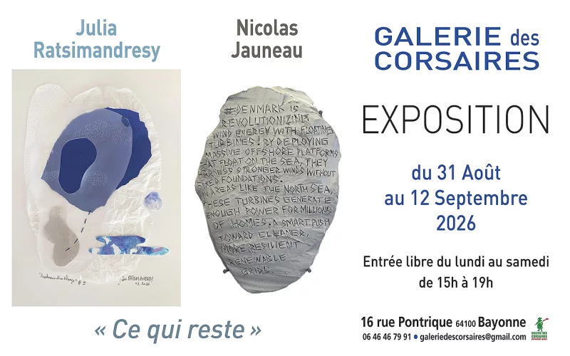 « Ce qui reste » Julia Ratsimandresy et Nicolas Jauneau