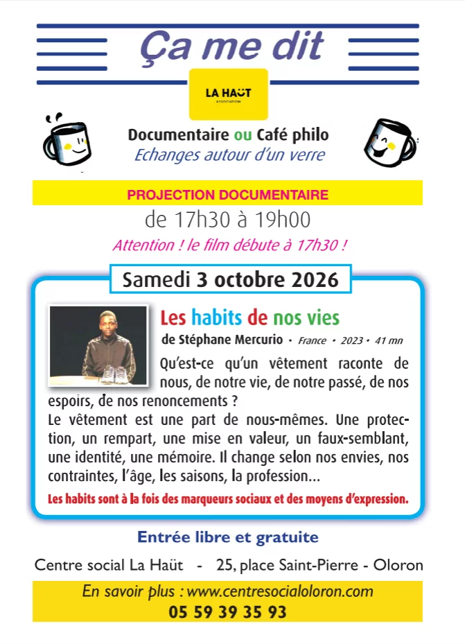 Projection documentaire : Les habits de nos vies