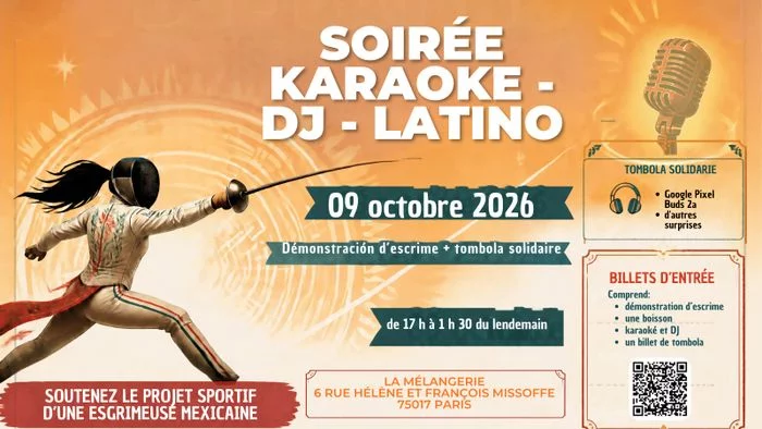 Karaoke - DJ set - Atelier d'escrime inclusif et friendly
