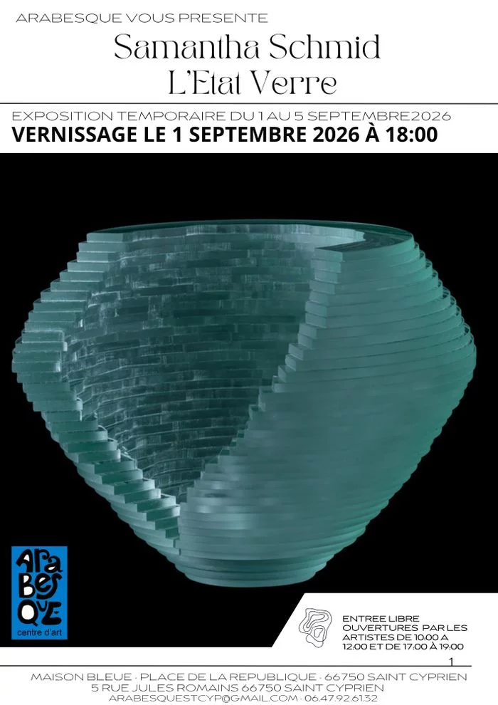 Vernissage – Samantha Schmid
L’État Verre Une exposition où le verre devient sculpture, architecture et lumière.
