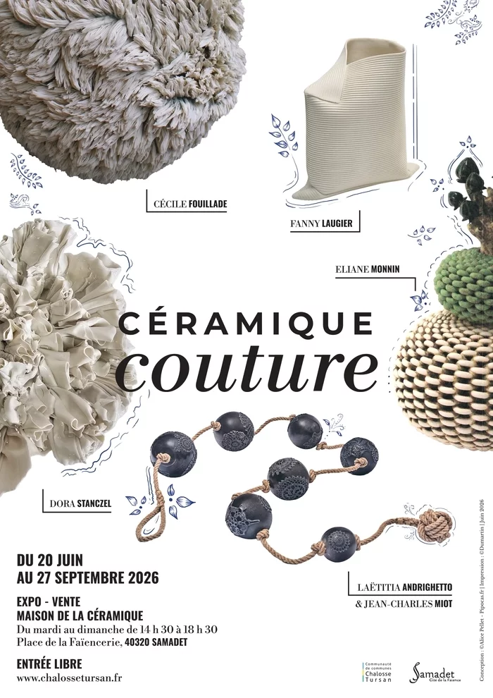 Visite libre : à la découverte de l'exposition vente "Céramique Couture"