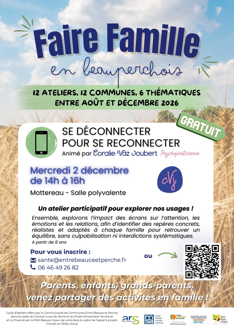 Atelier "Faire Famille en Beauperchois" : Se déconnecter pour se reconnecter