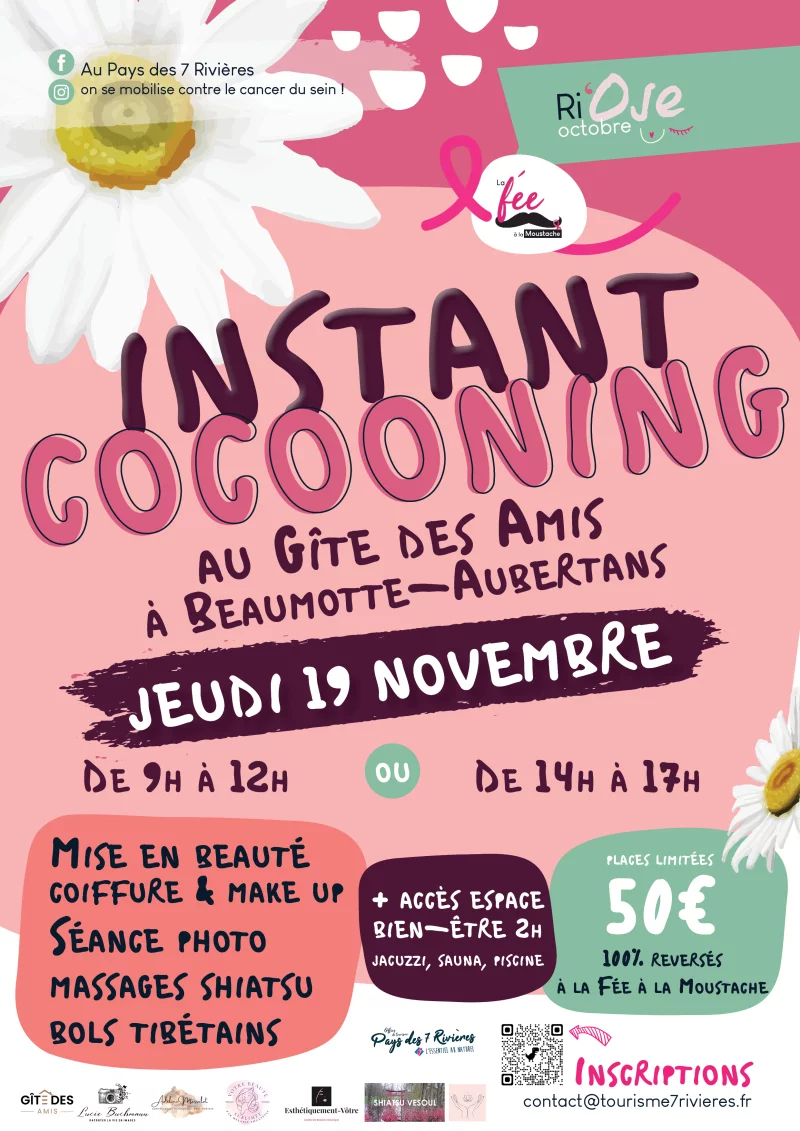 Octobre Rose / Instant cocooning pour Octobre Rose à Aubertans
