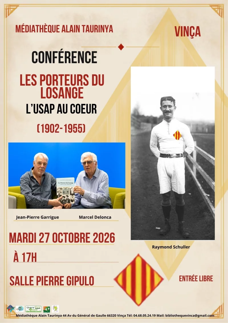 CONFÉRENCE "LES PORTEURS DU LOSANGE, L'USAP AU COEUR (1902-1955)"