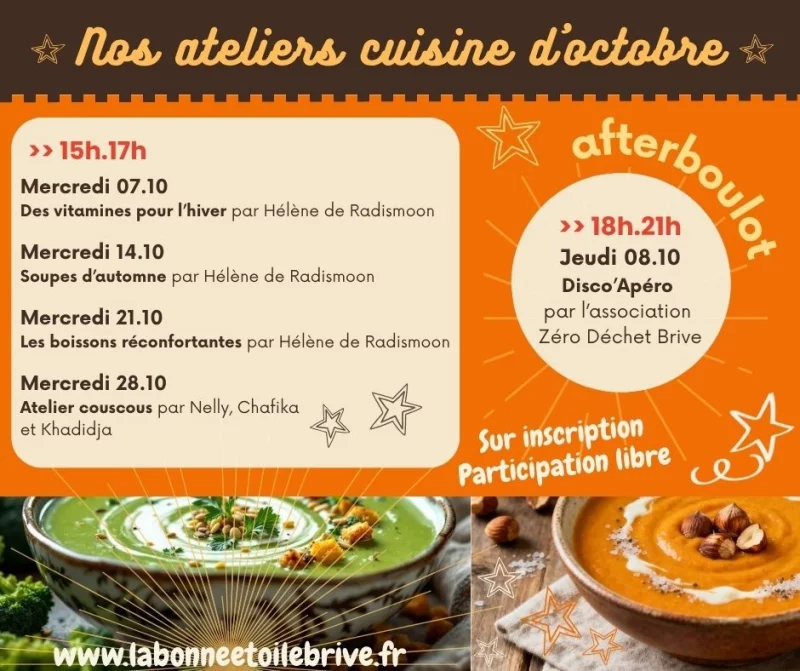 Atelier cuisine: Soupe d'automne (La bonne étoile)