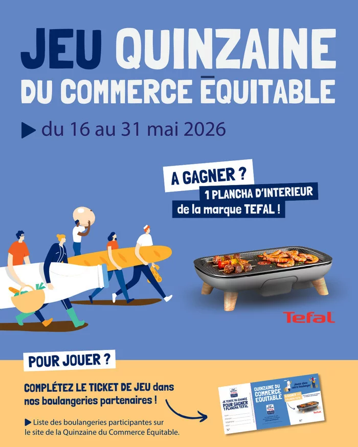 Une tombola Agri-Éthique dans les boulangeries pour la Quinzaine du Commerce Équitable