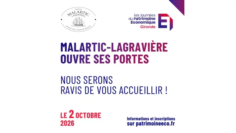 Les Journées du Patrimoine Economique - Château Malartic-Lagravière