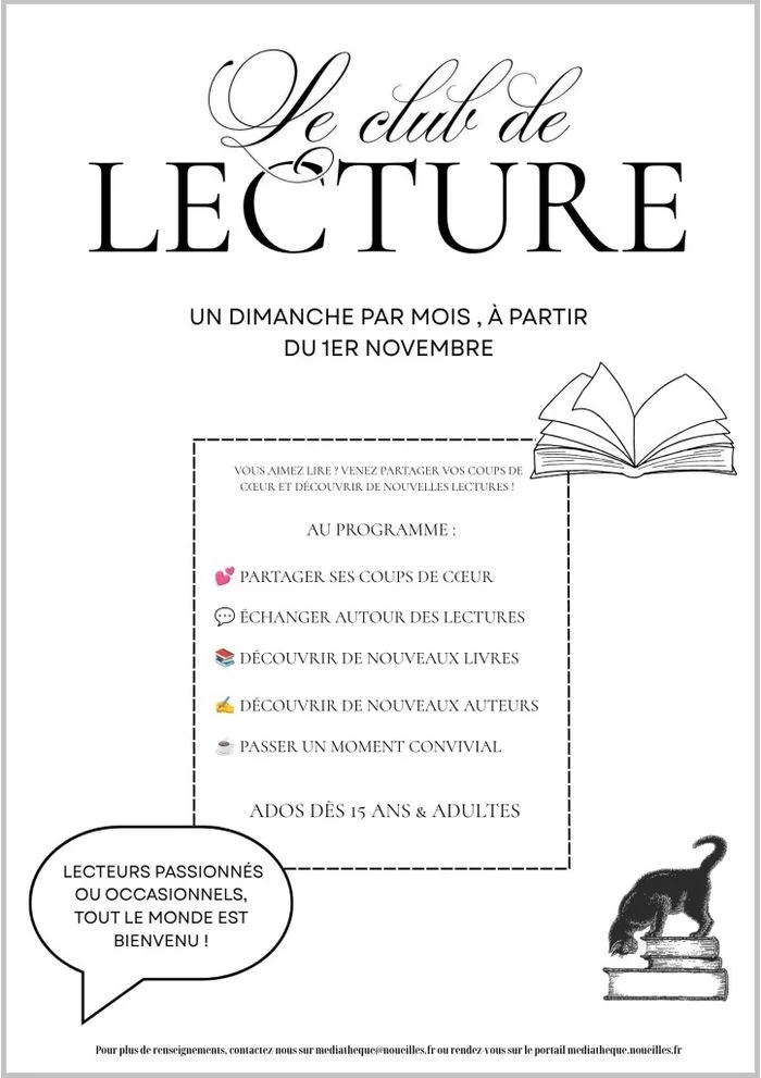Club de lecture à la Médiathèque de Noueilles