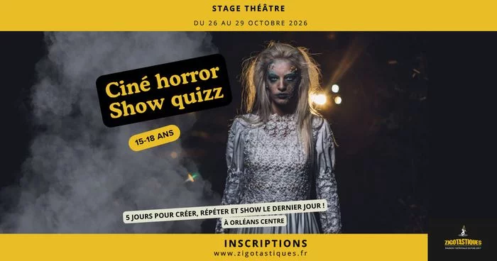 Stage 15-18 ans : Ciné Horror Show Quizz – Du 26 au 29 octobre