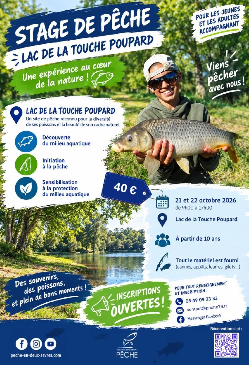 Stages de Pêche à la Touche Poupard