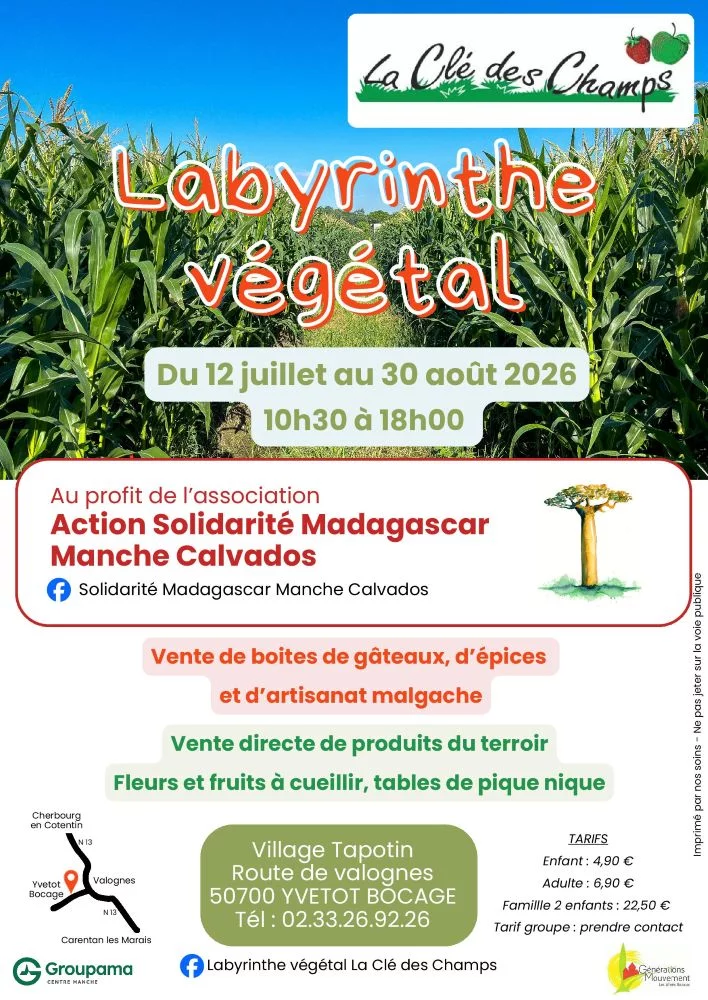 Labyrinthe végétal et exposition ludique sur Madagascar