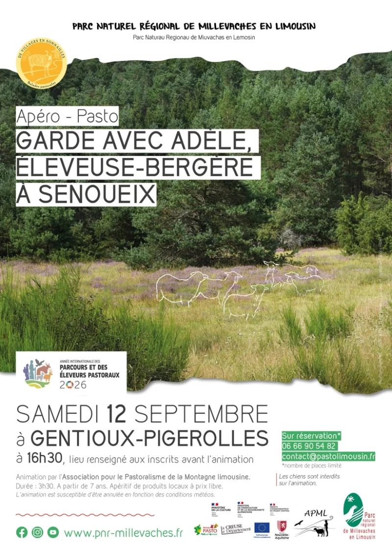 Garde avec Adèle, éleveuse-bergère à Senoueix