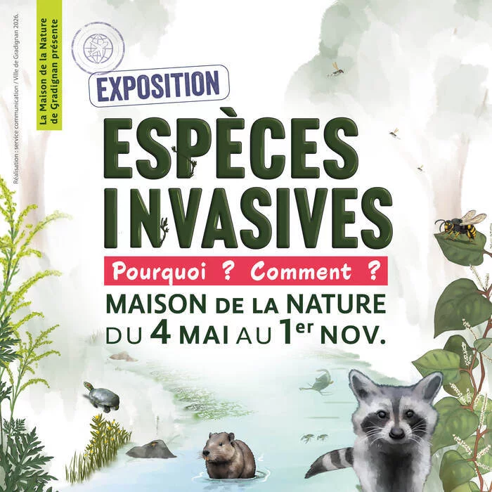 Exposition "Espèces invasives, Pourquoi ? Comment ?" à la Maison de la Nature.