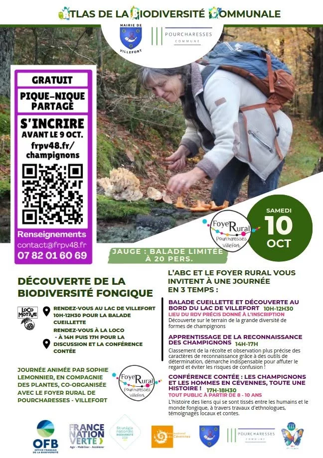 BALADE CUEILLETTE DE CHAMPIGNONS ET CONFÉRENCE CONTÉE