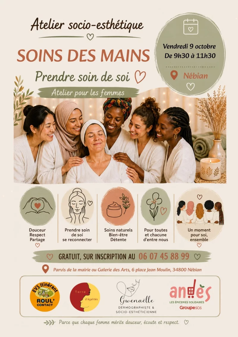 ATELIER BIEN ÊTRE SOIN DES MAINS
