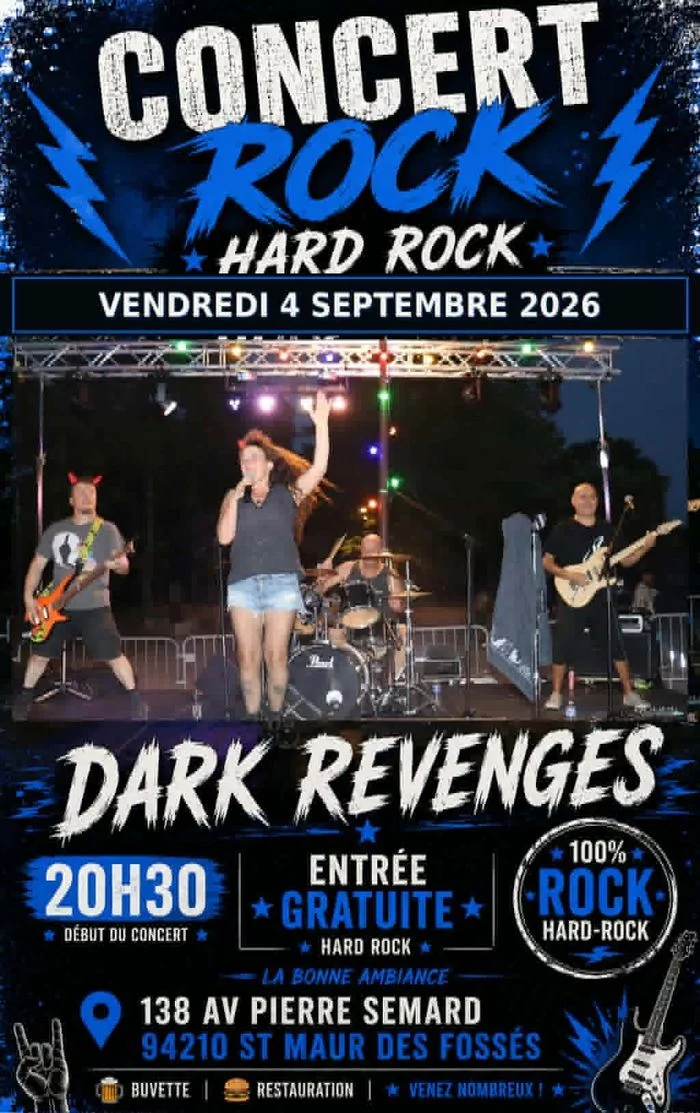 Concert Dark Revenges St Maur des Fossés