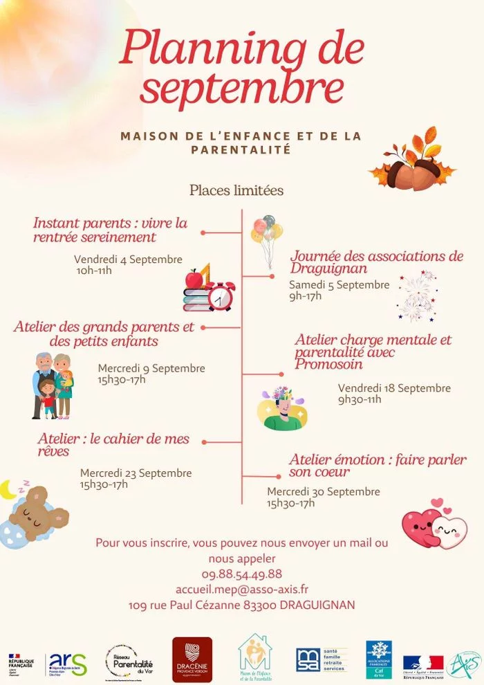Maison de l'Enfance et de la Parentalité - Programme