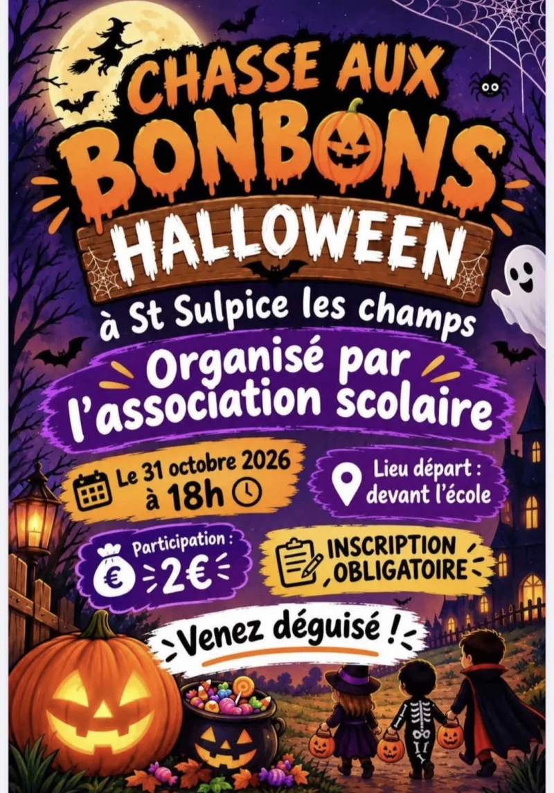 Halloween - Chasse aux bonbons - Saint-Sulpice-les-Champs