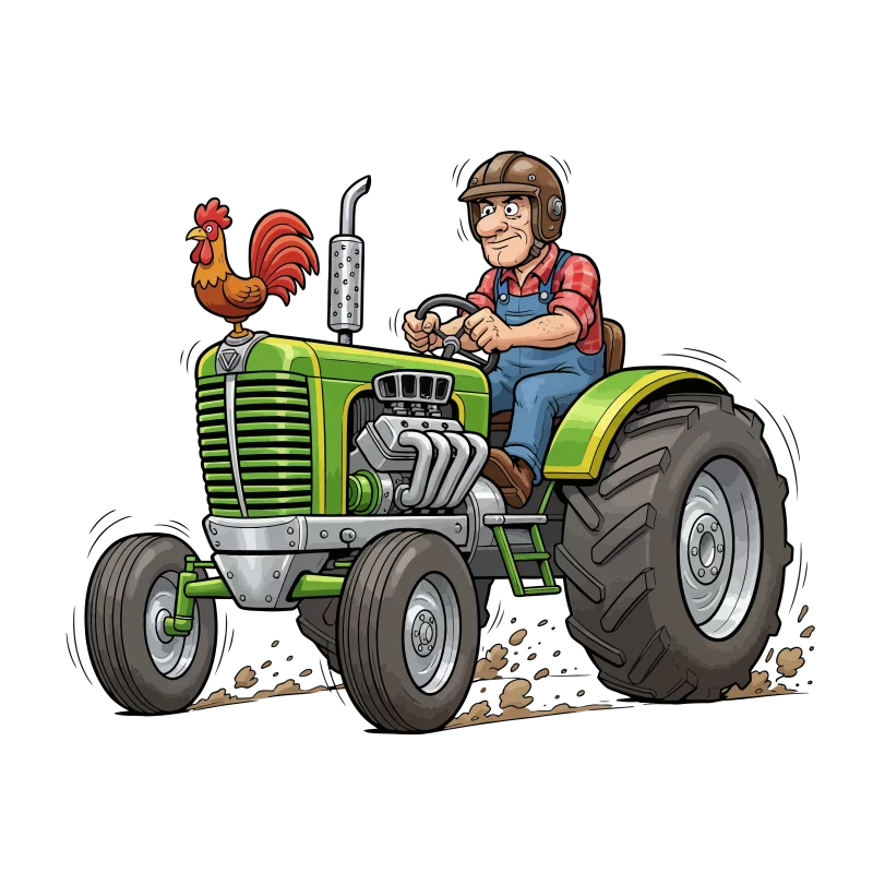 Fête annuelle - Démonstration de course de tracteur tondeuse
