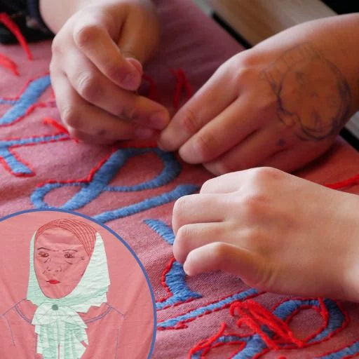 Atelier de broderie collectif