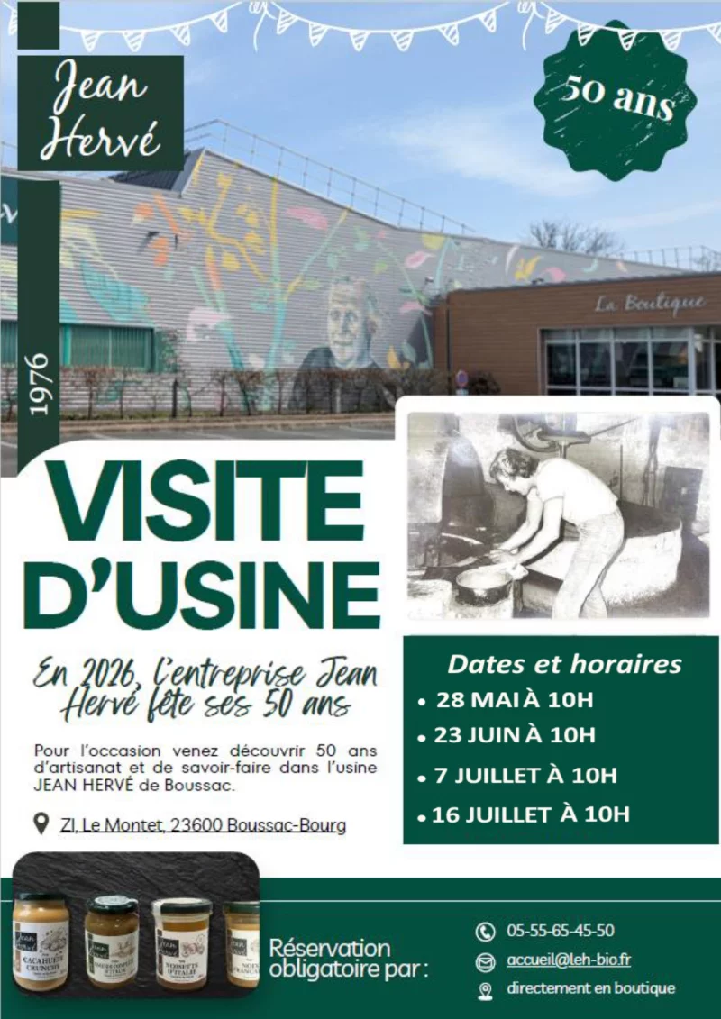 Visite de l'usine JEAN HERVE - Artisanat et savoir-faire