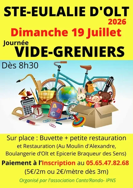 Vide Grenier à Ste Eulalie d'Olt