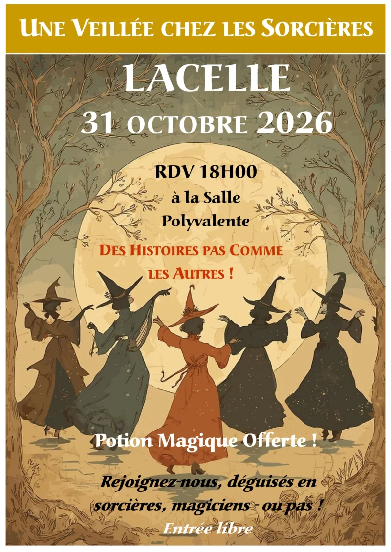 Lacelle fête Halloween : Une veillée chez les sorcières
