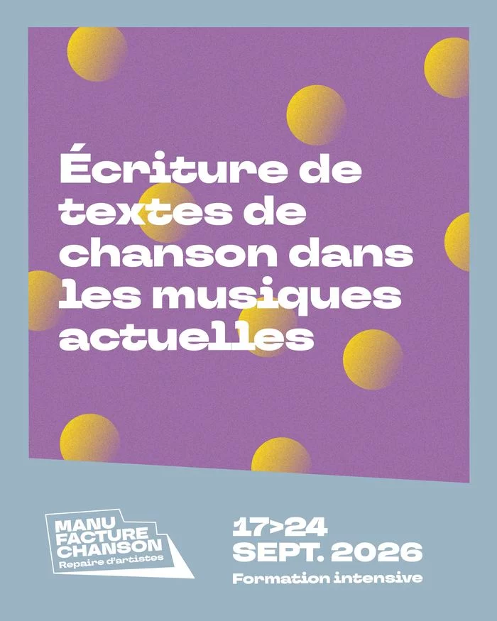 Stage - Ecriture de textes de chanson dans les musiques actuelles