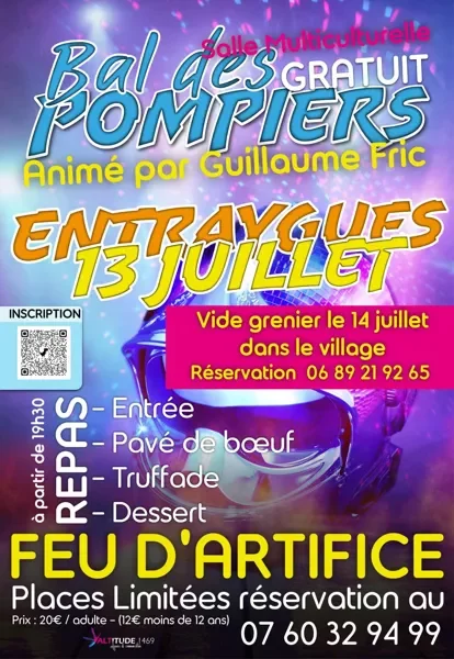 Bal et repas des sapeurs pompiers