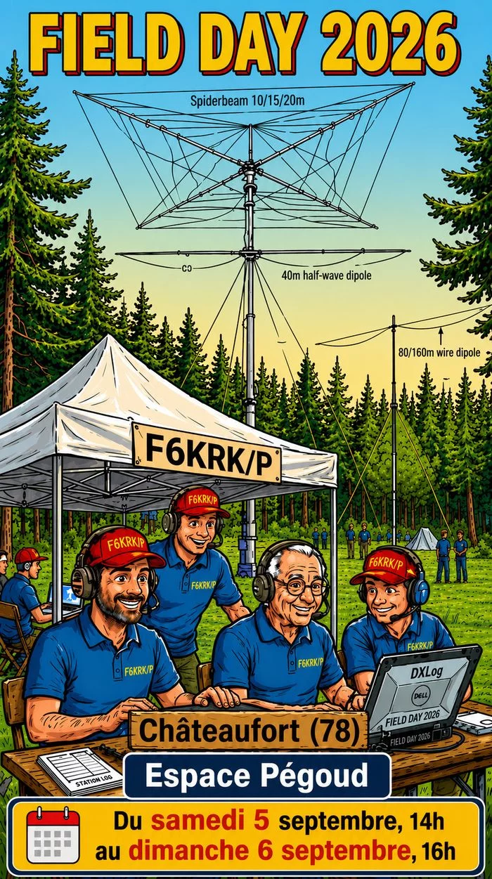 Le Radio Club F6KRK remet le couvert à Châteaufort : un Field Day 2026 plus ambitieux que jamais !