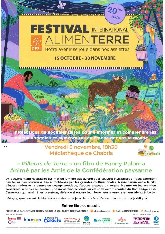 Projection du documentaire "Pilleurs de Terre" de Fanny Paloma - Festival Alimenterre