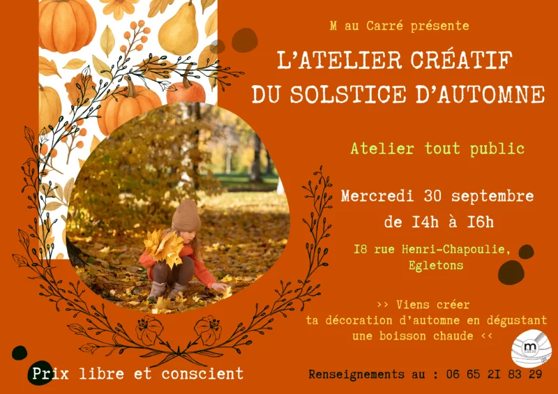 Atelier créatif  du solstice d'automne