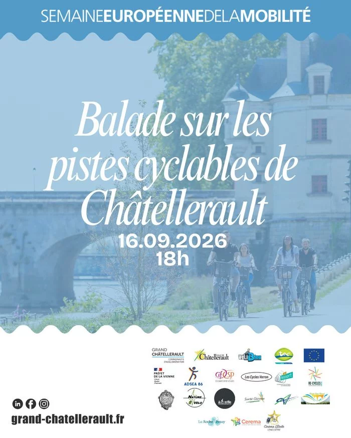 Balade sur les pistes cyclables de Châtellerault