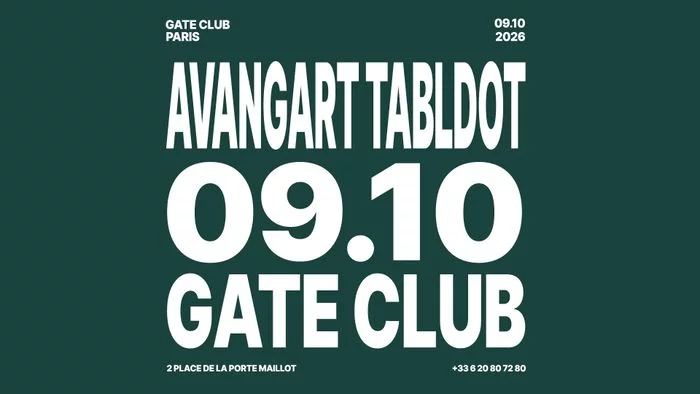 AVANGART TABLDOT at Gate club Paris