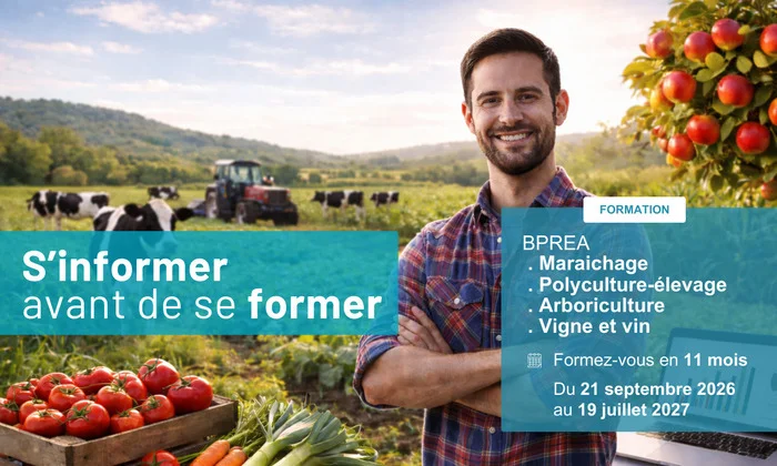 S'informer avant de se former - BPREA Maraîchage, Polyculture-élevage, Arboriculture et Vigne et vin