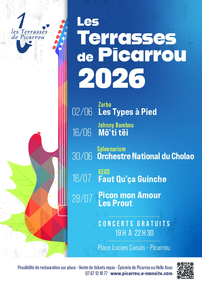 Programmation 2026 des Terrasses de Picarrou