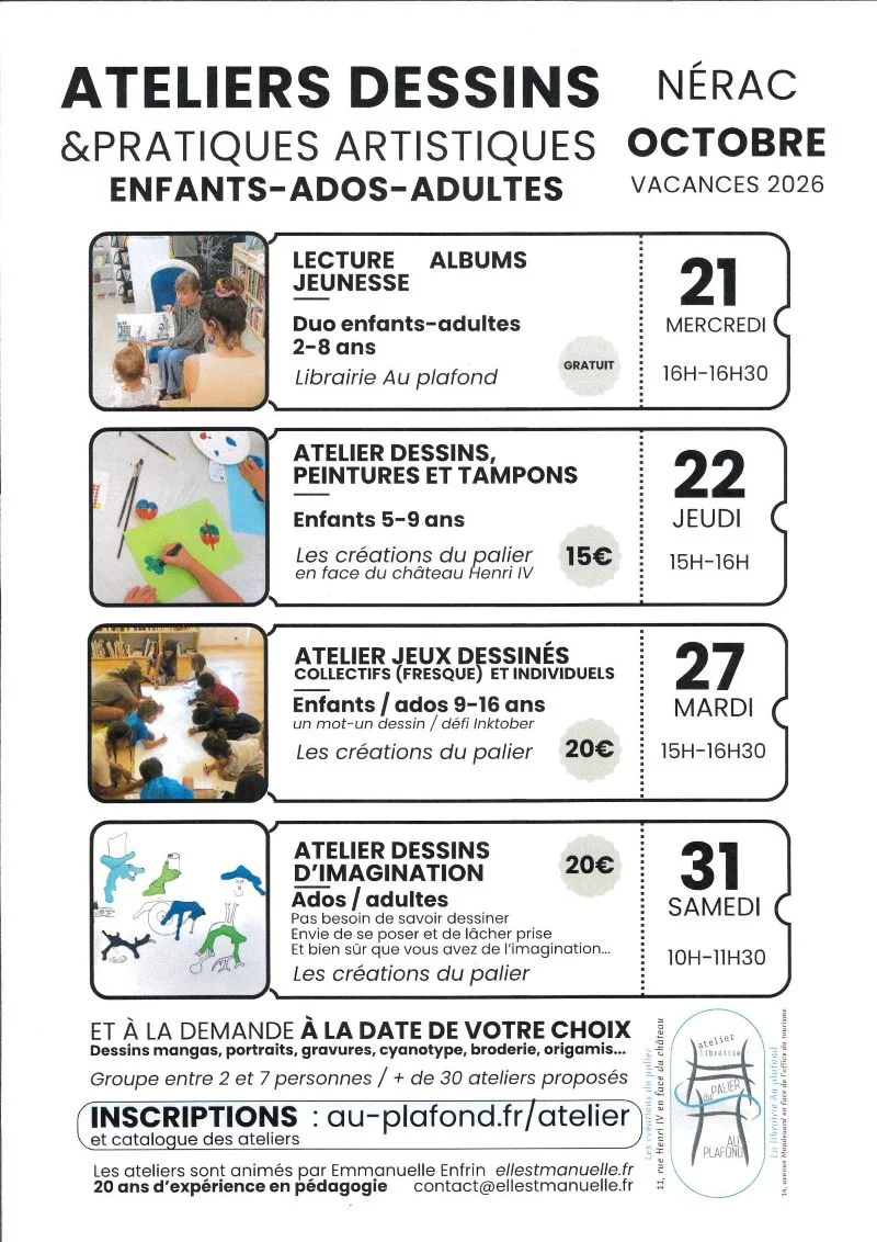 Atelier Dessins, Peintures et Tampons