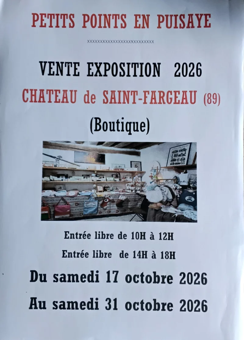 Exposition-vente des Petits Points en Puisaye