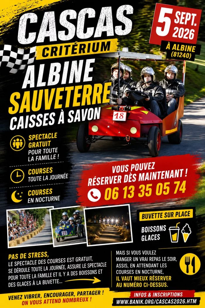 CASCAS: Critérium Albine Sauveterre Caisses A savon