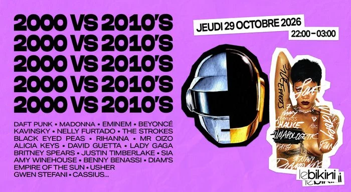 Soirée années 2000 vs 2010