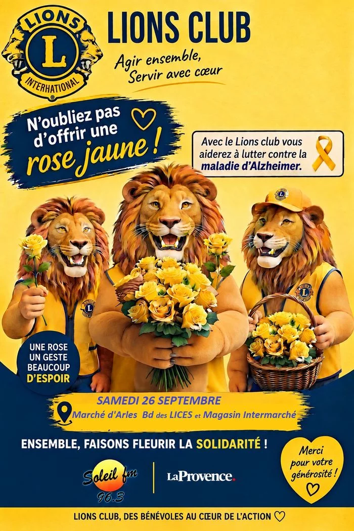 Une rose jaune pour Alzheimer