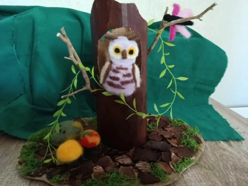 Automne en Scène : Atelier enfants : Création d'une chouette et son nichoir