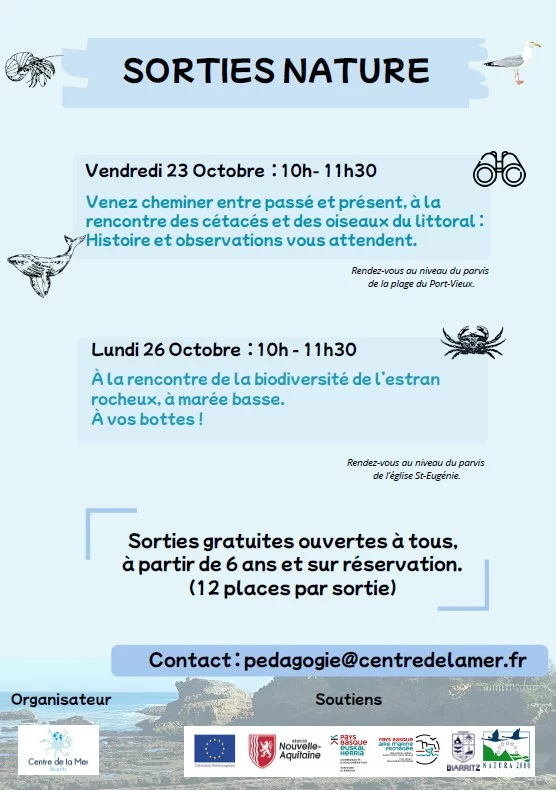 Sortie nature avec le Centre de la Mer